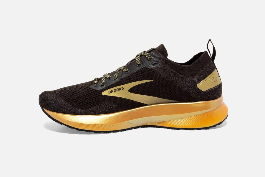 Brooks Levitate 4 Road Loopschoenen Dames - Zwart/Goud - 345768YMP